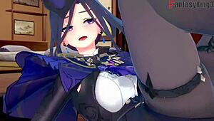 Clorinde's Blowjob in Genshin Impact Fantasy Overwhelms Emotions