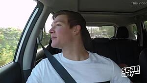 Dillan Sucks Hunk's Cock In Gay Fantasy Movie