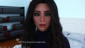 Being a Dik 143: Hot rich brunette with makeup asks me hard questions 😏