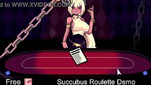 playing succubus roulette demo in anime style