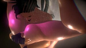 Chun Li and Laura Matsuda Get Steamy in Shower - Street Fighter 3D Clip