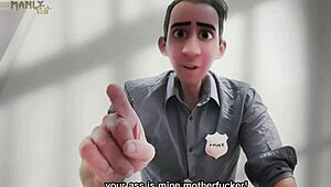 Vigilante cop uses unconventional measures in gay police interrogation.