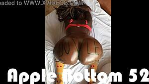 ebony assy babe takes dick