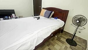 Lonely neighbor feels deep longing as she masturbates in her room. Awaiting the new year passionately.