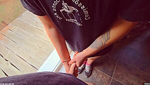 Intense Rubbing Leads to Cum on Panties in POV