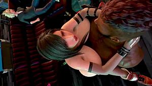 Tifa and Barret Fuck Hard All Night Before Cloud