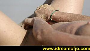 Surf's Up with Solo Beach Action for Brunette Guy