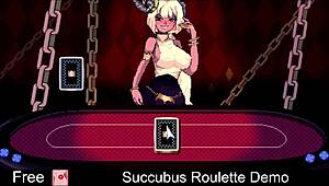 playing succubus roulette demo in anime style