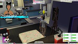 sims 4 wicked mod fun with curvy neighbor in hot hentai outfit