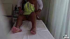 Camera Films Wife Grabbing Therapist's Dick During Tantric Massage. Real Amateur Scene.