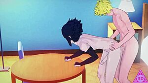 naruto and sasuke get horny in this hentai sex scene with blowjob and cumshot 😈