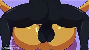 i was rough mating pressin her ass with my huge cock, plap plap plap, creampie everywere