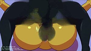 i was rough mating pressin her ass with my huge cock, plap plap plap, creampie everywere