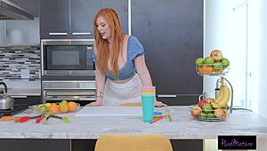 Lauren Phillips Thrives as a Fuck Doll with Redhead Charm. She Takes Big Cock Facials.