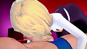 Spider Gwen Wants to Screw in Her Suit at Love Hotel! Adult Version!