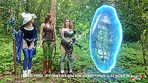 Just another wild D&D cosplay adventure with golden rain