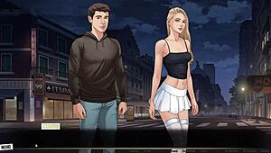 in this hentai game, the slut gets naked and sexy.