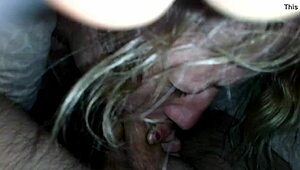 Awesome cock sucking skills wiv me and friend. Shaved hairless monster cock blowjob sucking cum.