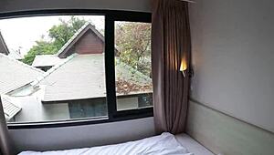 Hot Asian Babe Gets Fucked and Creampied at Resort