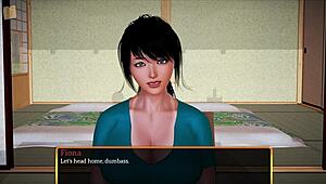 Wow! Family game turns into action with big tits!