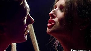 ashley lane dives into anal kinks with tight rope bondage