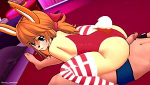 disfrazada esta caliente usando su traje de baño en hotel