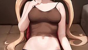 Can it really go in directly? Yes, feel that cock stretching her tight anime pussy!