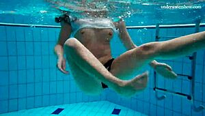 Horny Czech teen strips naked to flaunt her sexy body outdoors