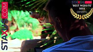 i catch the gardener jerking off in nature and give him my full help