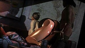 Office hentai anime features big tits and interracial ass at work