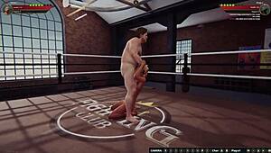 Ethan Battles Meigui II in Naked Fighter 3D Wrestling Match