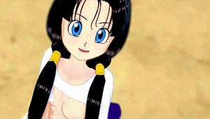 videl thanks you for the flying lesson in dragon ball z