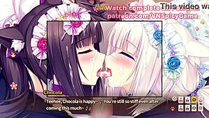 wow chocola, you're so wet already in this nsfw gameplay