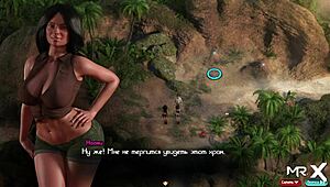 Treasure of Nadia character rides cock feeling three pussies