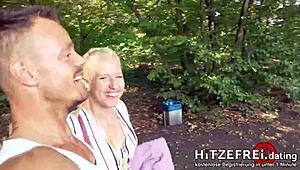 Hell Yeah! Random Dude Bodo Slams Milf Slut Jana Schwarz in Public Park!
