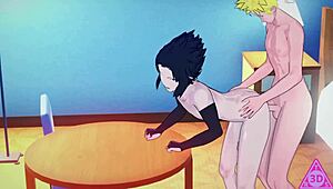naruto and sasuke get horny in this hentai sex scene with blowjob and cumshot 😈