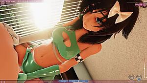 our apartment riding in cute 3d cartoon