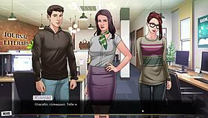 in this hentai game, the slut gets naked and sexy.