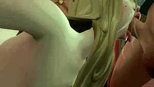 she keeps sucking with intense face fuck and gooey deepthroat action.