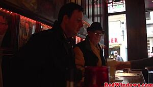 yo, redlight eurobabe stroking herself after hot action