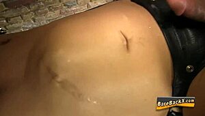 Kinky guy in bondage session