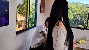 Professora Antonella Schools Young Student with Bold Moves