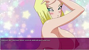 android 18 says 'fuck my wet deep pussy, trunks' in dragon ball hentai