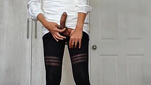 Sofia Natalia Colin Puts on Condom and Experiences Intense Orgasm with Legs Trembling