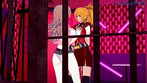 i watch sagiri, setsuko, and excellen in intense lesbian play