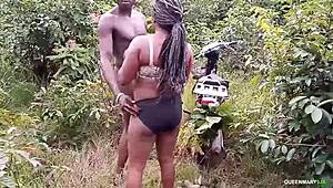 Amateur couple celebrates new bike with horny outdoor sex on big ass