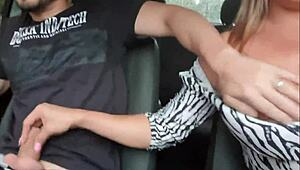 bianca naldy in costume diverts path with dirty talk and public orgasm