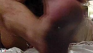 French Amateur in Beaded Dress and Lingerie Performs Blowjob, Rimming, and Doggy Style with Sex Toys.