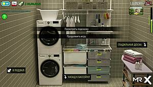 In the fashion business game, the teen takes off clothes and enjoys intense anal fucking