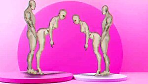 Hey, check these anime twins banging hot girls! 🔥💥